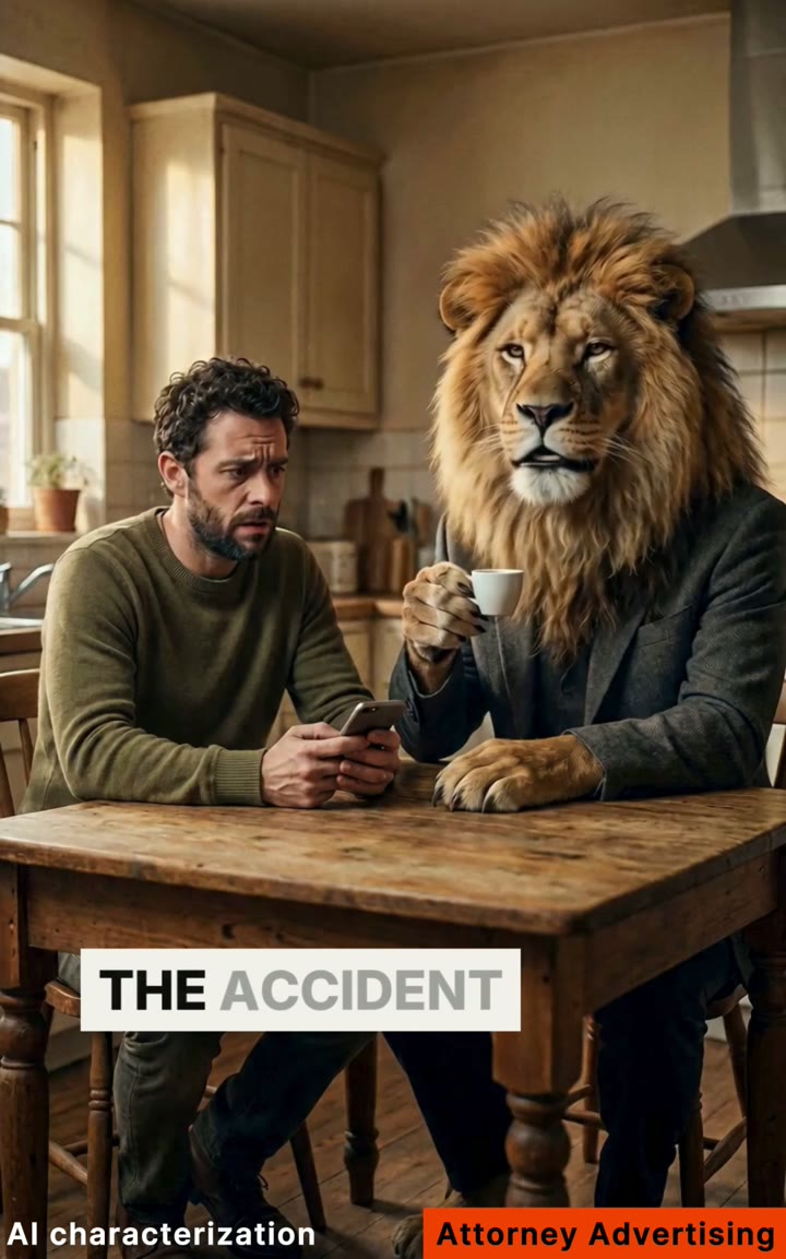 Compliant motor vehicle accident ad, pattern-interrupt format
