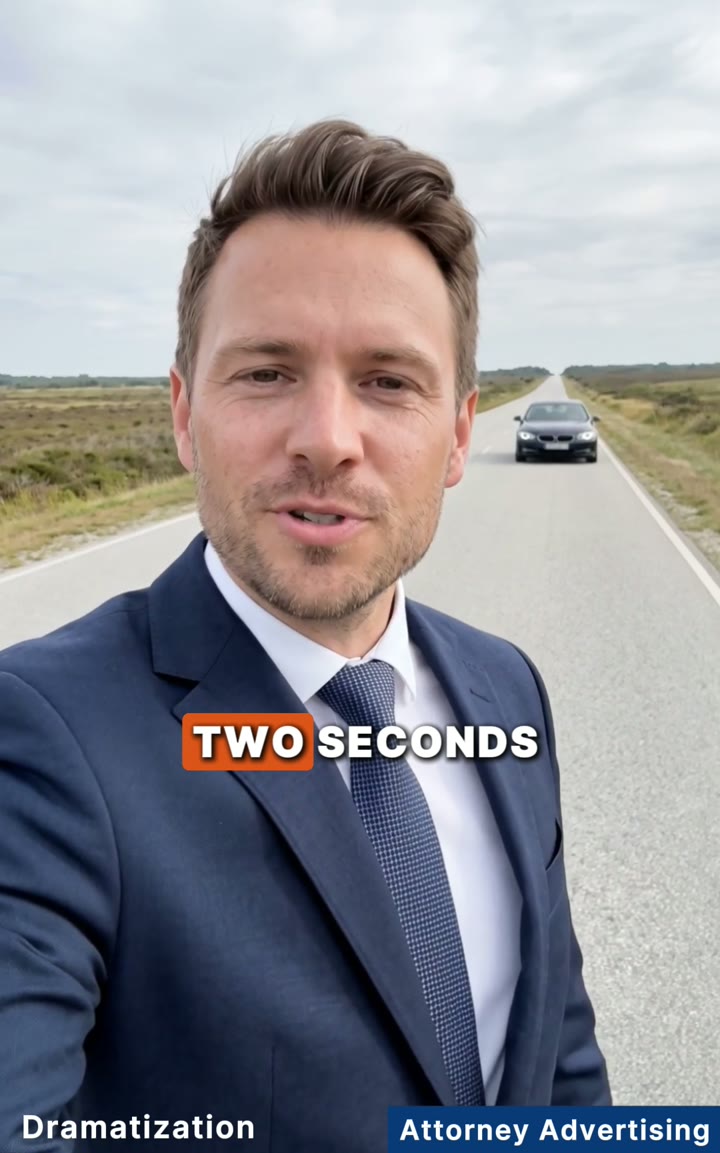 Compliant motor vehicle accident ad, spokesperson format
